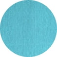thumbnail image 1 of Ahgly Company Indoor Round Abstract Light Blue Contemporary Area Rugs, 7' Round, 1 of 4