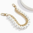 thumbnail image 4 of Pearl Bead Rope Bag Strap Handle Shoulder Belt for Pearl Chain Replacement Handles Handbag DIY Replacement Gold, 4 of 8