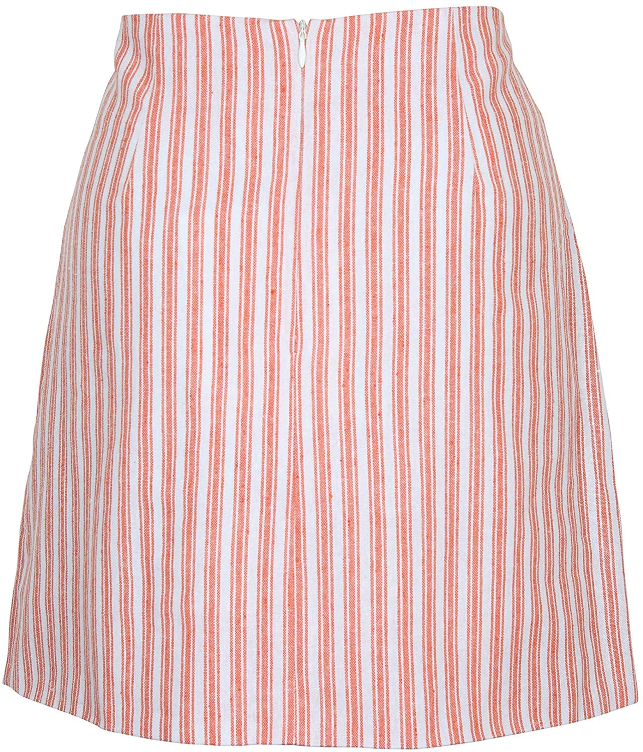 Minkpink Mink Pink Orange White Stripe Check Mini Skirt Us X Small Walmart Com Walmart Com