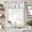 White, variant on Black Spring Floral Farmhouse Short Window Curtain Valances, Flowers Botanical Elegant Pastoral Rod Pocket Kitchen Valances for Living Room Bedroom Bathroom Cafe 42" x 18"