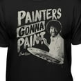 thumbnail image 2 of Teelocity Bob Ross Painters Gonna Paint Black Short Sleeve Graphic Tee, 2 of 7