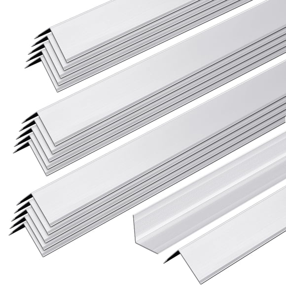 Protectores de esquina Therwen de aleación de aluminio, 30 unidades, 12 cm, ángulo de 90°