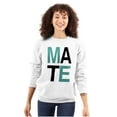 thumbnail image 3 of Matching Set for Couples Soul Mates Unisex Plus Fleece Graphic Sweatshirt Brisco Brands 4X, 3 of 6