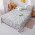Floral Style Bedsheets Soft Flat Sheet Bed Linen Single/Double/Queen