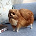 thumbnail image 4 of HEVIRGO Simulated Cute Pomeranian Dog Photography Props Desktop Car Home Decor Toy Gift,Yellow, 4 of 9