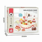 Mundo Toys Birthday Cake Toy Set, 85 Pieces Pretend Play Food Dessert Kitchen Toy for Kids Ages 3+