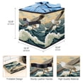 thumbnail image 3 of Seagull Foldable Storage Basket with Handle, 10.8"x10.5"x10.6", Large Capacity Organizer Bins, 3 of 6