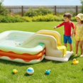 thumbnail image 1 of BELOVING Inflatable Pool Slide Children Climber Slide PVC Portable Fun Convenient Easy Assembly Toy for Backyard Indoor Garden Outdoor, 1 of 10