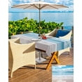 thumbnail image 5 of nqOlkjepod Ocean Beach Outdoor Tablecloth with Umbrella Hole & Zipper, Natural Blue Sea Waves Sky Cloudy Scenery Rectangle Table Cover 52x70 Inch, Dining Waterproof Table Cloth Protector for Patio, 5 of 7