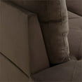 thumbnail image 4 of Star Home Living Corp Chris Microfiber Fabric Left Facing Sectional Brown Color, 4 of 9