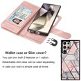 thumbnail image 6 of For Samsung Galaxy S24 Ultra Wallet Case, Ebizware Galaxy S24 Ultra Magnetic Leather Wallet Phone Case with Credit Card Slots Holder and Kickstand Folio Flip Detachable Cover - Marble, 6 of 9