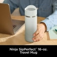 thumbnail image 2 of Ninja Sip Perfect 16oz Stainless Steel Travel Mug, Leak Proof Lid, Dishwasher Safe, Alpine White, 2 of 7