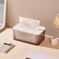 thumbnail image 4 of Caja de pañuelos de plástico verde para el hogar y la oficina, diseño translúcido, dispensador de fácil acceso, 7,9x4,9x3,4 pulgadas, regalo de decoración único, 4 of 5