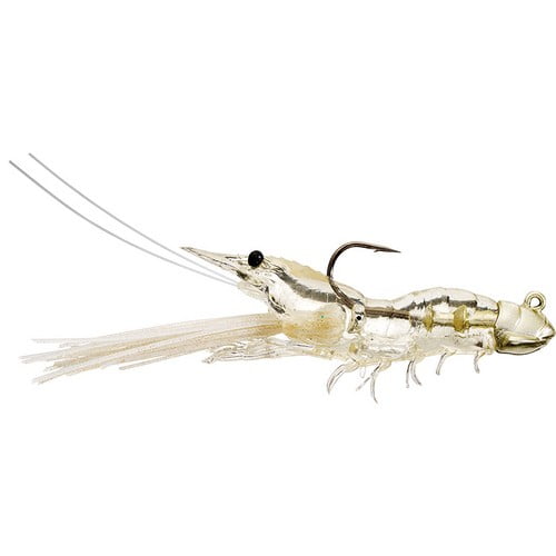 Live Target SSJ85SK919 Fishing Soft Plastic Clear Baitball Sinkbait Shrimp Lure