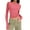 Pink, variant on Landzoo One Women Long Sleeve Shirt Basic Crop Top Fashion Underwear Layer Slim Top Stylish Basic Women's T-Shirts
