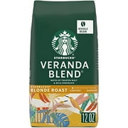 Starbucks Blonde Roast Whole Bean Coffee — Veranda Blend — 100% Arabica — 1 Bag (12 Oz.)