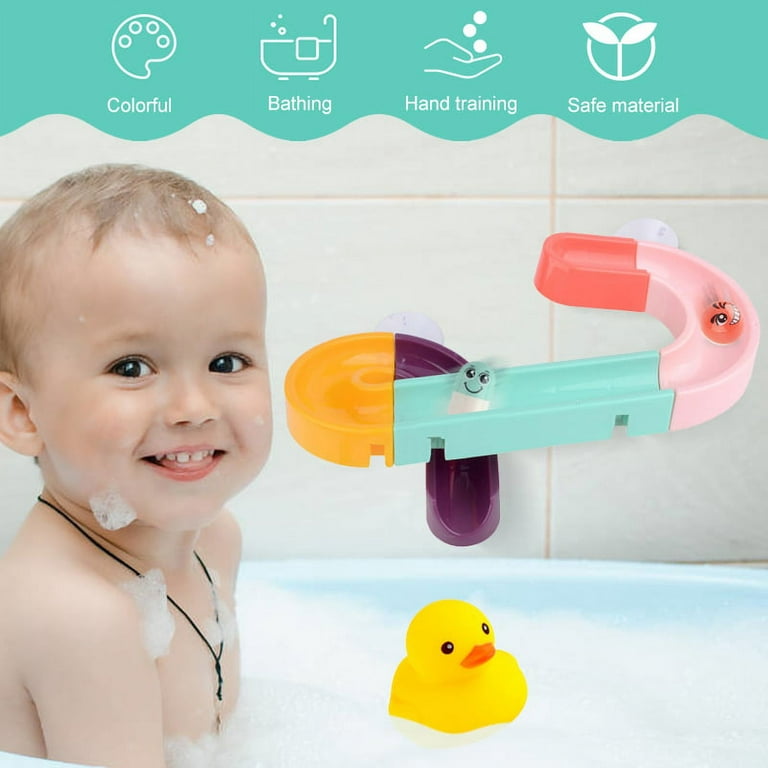 Bath Toys Baby Bathroom Duck DIY Track Bathtub Kids Play Water