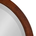 thumbnail image 4 of Kate and Laurel Hogan Farmhouse Round Wall Mirror, 32 inch Diameter, Walnut Brown, Sophisticated Modern Mirror for Wall, 4 of 8
