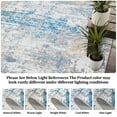 thumbnail image 6 of Haperlare Modern Rugs for Living Room Abstract Washable Area Rugs Non Shedding Low Pile Soft Rugs for Bedroom Grey Blue Oil Painting Throw Carpet,8'x10', 6 of 7