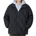 thumbnail image 2 of Zedker Men's Winter Puffer Jacket Warm Windproof Outerwear Casual Comfy Fashion Outerwear Coat with Insulated Hood Black XXL, 2 of 10