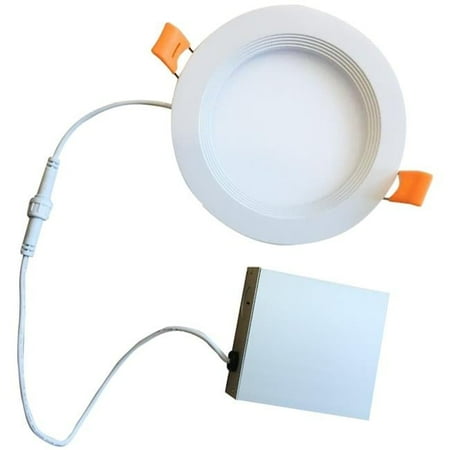 

Pack of (2) LED 6 Round Recessed Downlight Fixture with Metal Jbox 75W Equivalent 3000K/Soft White White Finish