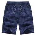 thumbnail image 6 of Wholesale New Loose Fashion Shorts Pure 100% Cotton Casual 4 color Selection Plaid Clothing Beach Shorts Men, 6 of 6