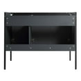 thumbnail image 5 of Fine Fixtures  Oakville Bathroom Vanity  with White Ceramic Sink Onix Grey - Black Hardware 42 Inch, 5 of 8