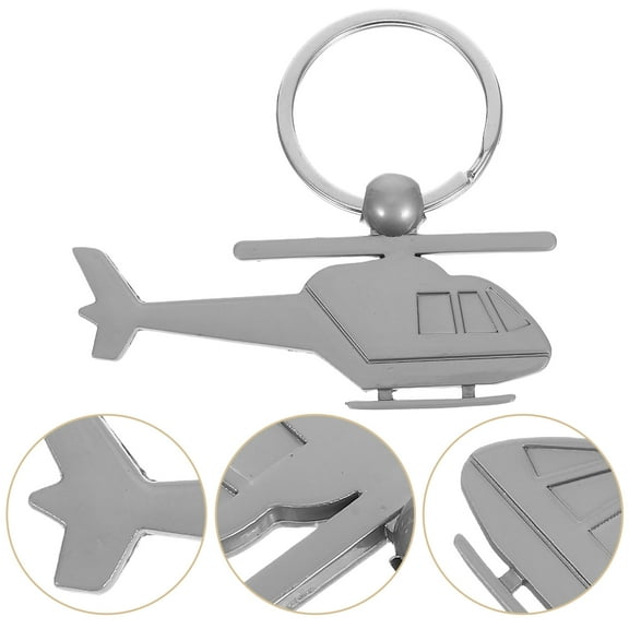 OULII Creative Keychain Helicopter Keychain Metal 1Pcs