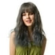 thumbnail image 5 of Peluca ondulada larga sintética jinwen 19 pulgadas gris Ombre con flequillo para mujer, 5 of 8