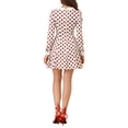 thumbnail image 4 of MODA NOVA Juniors Peter Pan Collar Long Sleeves Above Knee A Line Dress, 4 of 7