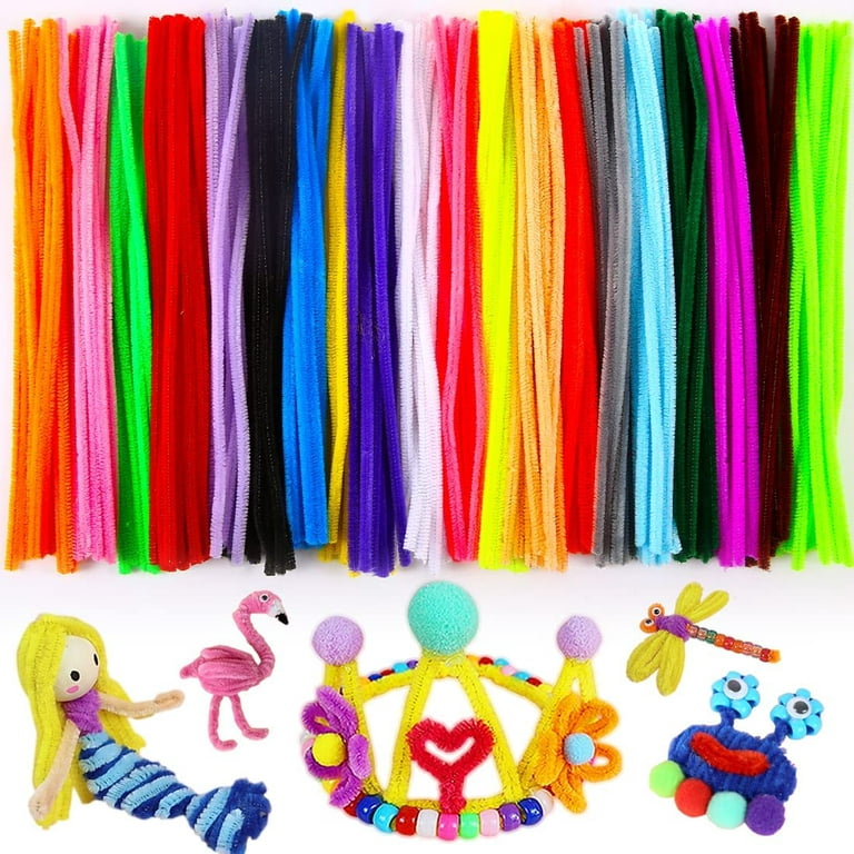 KRAFTMASTERS 200 PCS Pipe Cleaners Craft Supplies Multi-Color Stems for  Craft 12inch x 6mm - 200 PCS Pipe Cleaners Craft Supplies Multi-Color Stems  for Craft 12inch x 6mm . shop for KRAFTMASTERS