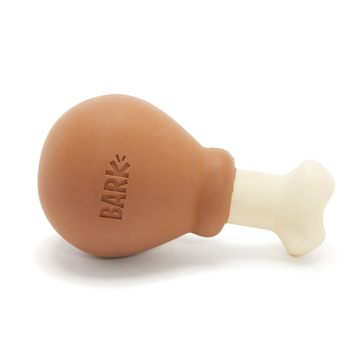BARK Super Chewer Rubber and Nylon Dog Toy - Turkey Day Drumstick (Small)
