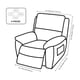 thumbnail image 4 of Granjero Gordo Funda de sofá de poliéster, funda de sillón para sala de estar, 1 plaza (estilo 10), 4 of 5
