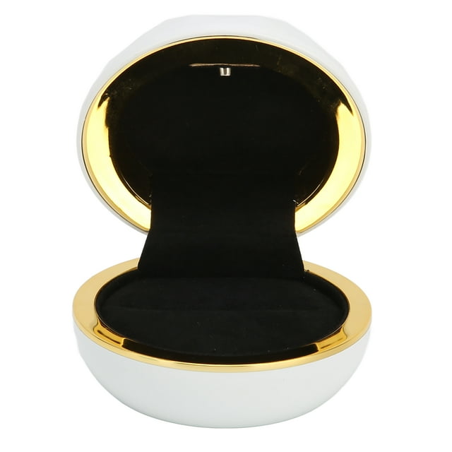 Caja para presentación de joyas, caja para anillos con caja para presentación de joyas LED con caja para anillos con luz LED elegante y moderna