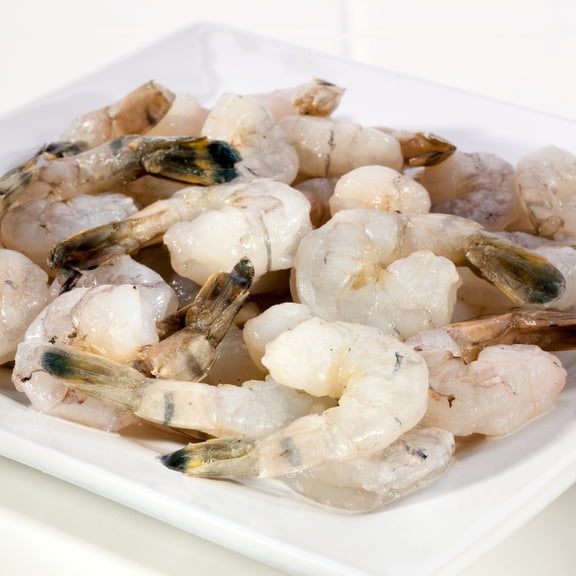 Today Gourmet Uncooked Black Tiger Shrimp - Peeled, Headless - 16/20 (5lb Pkg)