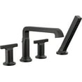 thumbnail image 5 of Delta T4789-Lhp Tetra Tub Deck Mounted Roman Tub Filler - Lumicoat Champagne Bronze, 5 of 5