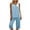 Light Blue, variant on Yievot Sleeveless Pajamas Sets for Women Summer Casual Sleepwear Soft Pj Capris 2 Piece Lounge Sets Loungewear
