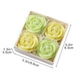 thumbnail image 3 of Aooww Peony Candles Candles Wax Play Candles Romantic Dripping Candle For Valentines Couples Weddings Home Decor 4Pcs Flowers Soy Wax, Romantic Home Gift Set,Green, 3 of 6