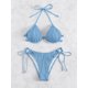 thumbnail image 1 of Conjunto de Bikini de cintura baja para mujer, traje de baño de realce, microbikini Sexy de color liso, novedad de verano, 1 of 5