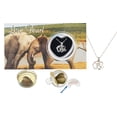 thumbnail image 5 of Elephant Pendant 16" Necklace Set Love Pearl Kit, Unisex Teens and Adults, Silver Color, 5 of 9