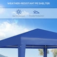thumbnail image 4 of Outsunny 9' x 9' Portable Canopy Party Tent Gazebo with Legs, Blue, 4 of 10