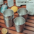 thumbnail image 3 of Stackable Water Cups, 304 Stainless Steel 4PCS 300ML Heat Preservation Camping Cup Set  for Picnics Gathering, 3 of 8