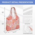 thumbnail image 2 of Xecao's Corals Canvas Tote Bag is a versatile choice for women, serving as a stylish beach bag, shopping bag,and reusable grocery bag., 2 of 5