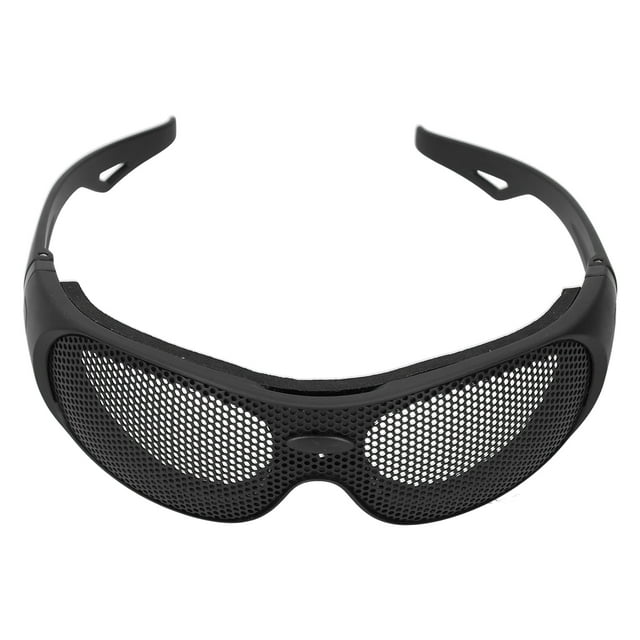 Protective Safety Glasses Safety Goggles Impact Resistant Iron Mesh Pattern UV400 for Military Fans CS Outdoor Game