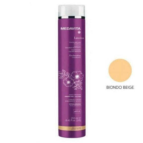 Medavita LuxViva Beige Blonde Shampoo - 250 ml