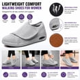 thumbnail image 2 of YOURDIARY Adjustable Hook and Loop Wide Fit Casual Walking Shoes, Breathable Mesh Air Cushion Non Slip Comfort Sneakers for Women Seniors, 2 of 7
