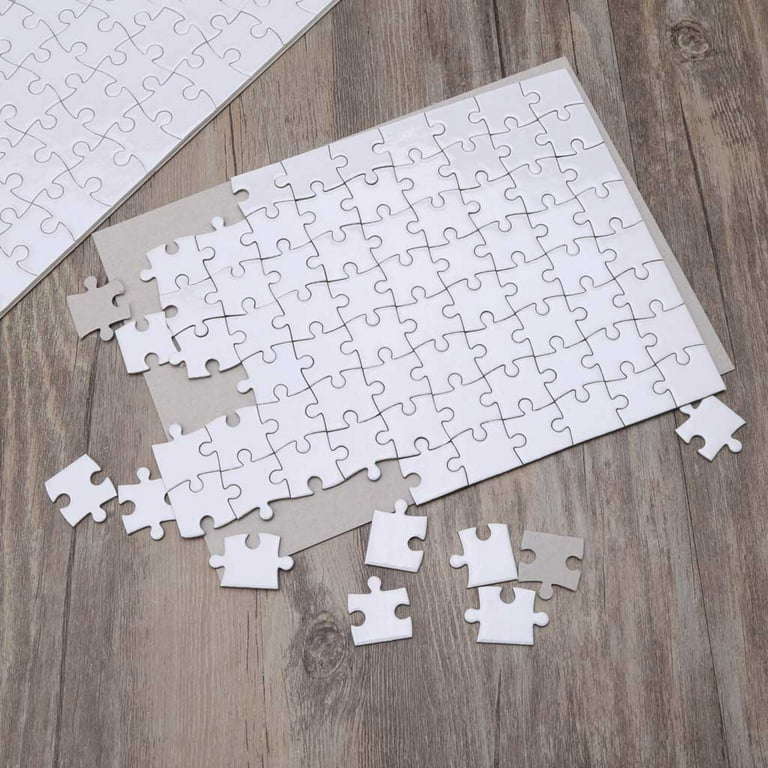 CALCA 10 Set Sublimation Blanks Puzzles White Jigsaw Puzzle Blanks for  Sublimation Printing (A4-120 Style) $0.90