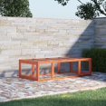 thumbnail image 2 of PetFurnishn Large Wooden Rabbit Hutch Bunny Hutch Small Animal Habitat Enclosure Outdoor Run and Lockable Doors, Natural, 2 of 10