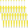 thumbnail image 6 of WuPing 30 Pcs Pens Beadable Pens 1.0mm Black Ink DIY Pens Halloween Pens Ballpoint Pens (Black, Gold, Blue, White, Yellow), 6 of 7