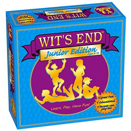 Wit's End Junior Board Game, Kids field fun questions from four different categories and test their knowledge By Game Development (Best Youth Group Games Indoor)